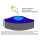 Solar Swimming Pool Cover Round 200g/m² for Poolsize 460 - 500 cm Winter Tarpaulin dimension ø 560 cm Black