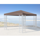 Ersatzdach für Pavillon 3x3m Beigegrau Ersatzbezug Pavillondach