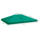 Replacement Roof for Gazebo 3x4m Green