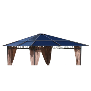 Ersatzdach Für Inbus / Roth Pavillon Riplock 350 – Beige, Metallstruktur (ohne Moskitonetz & Seitenvorhänge)