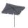 Balcony parasol 200x125cm balcony parasol rectangular foldable grey garden parasol UV 50 with protective cover