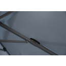 Cantilever parasol Premium Mallorca 3x3m UV 50 Terrace Paraso  in colour grey with protective cover