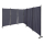 Paravent 6 Teilig 340x165cm Grau - Garten & Balkon Sichtschutz Stellwand Innen & Außen - Raumteiler Trennwand Faltbar Blickdicht & Wetterfest