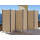 Paravent 6 Teilig 340x165cm Stoff Raumteiler Trennwand Balkon Sichtschutz Stellwand Faltbar Sand