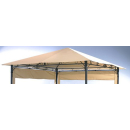 Set Replacement Roof and 2 Side Panels with PE Window for Garden Gazebo 3x3m Beige