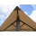 Set Ersatzdach und 2 Seitenteile für Garten Pavillon 3x3m Sand Antik Pavillondach Ersatzbezug Seitenwände