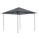 Set Replacement Roof and 2 Side Panels with PE Window for Garden Gazebo 3x3m Grey