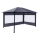 Set Replacement Roof and 2 Side Panels with PE Window for Garden Gazebo 3x4m Grey