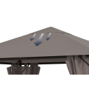 Replacement Roof for Garden Gazebo 3x3m 250g/m³ Brown-Gray
