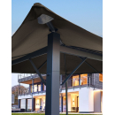 Ersatzdach 250g Garten Pavillon 3x3m Taupe / Beigegrau RAL 7006 Antik Pavillondach Ersatzbezug