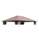 Replacement Roof for Garden Gazebo 3x4m 250g/m³ Brown-Gray