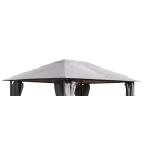 Replacement Roof for Garden Gazebo 3x4m 250g/m&sup3; Gray