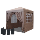 Pop-Up Gazebo 2 x 2 m Beige with footweights and 4 Easy...