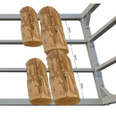 ALUMINIUM firewood rack anthracite XXL 185 x 70 x 185 cm garden firewood shelter 2.3 m³ firewood storage stacking aid outside