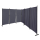Paravent 340 x 165 cm Fabric Room Devider Garden 6-Part Patrition Wall Foldable Balcony Privacy Screen Grey