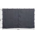 2 Side Panels with Zip 300x195cm for Gazebo 3x3m Pavilion Sidewall Anthracite RAL 7012