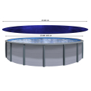 Winter Swimming Pool Cover Round 200g/m&sup2; for Poolsize 366 - 400 cm Tarpaulin dimension &oslash; 460 cm Blue