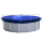 Winter Swimming Pool Cover Round 200g/m² for Poolsize 366 - 400 cm Tarpaulin dimension ø 460 cm Blue