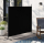 Paravent Outdoor Wetterfest 150 x 190 cm Schwarz | Raumteiler Stellwand Innen | Garten & Balkon Sichtschutz Blickdicht