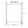 Paravent 150 x 190 cm Fabric Room Devider Garden Partition Wall Balcony Privacy Screen White