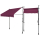 Klemmmarkise 200x130cm Bordeaux Balkonmarkise Sonnenschutz Terrassen&uuml;berdachung H&ouml;henverstellbar von 200-290cm Markise Balkon ohne Bohren