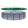 Winter Swimming Pool Cover Round 180g/m&sup2; for Poolsize 550 - 600cm Tarpaulin dimension &oslash; 680cm Green