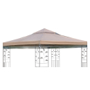 QUICK STAR Pavillon Schutzhaube 3x3m  für Doppeldach Wasserdicht Transparent