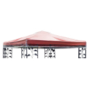 Gazebo Protective Cover 3 x 3 m Waterproof Transparent Double Roof Weather Protection