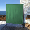 2 Piece Paravent 150 x 190 cm Fabric Room Devider Garden Partition Wall Balcony Privacy Screen Green