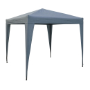 Pop-Up-Pavillon 2x2m Smoky Grey Gazebo with 4 Easy-fastening Sidewalls with 2 zippers