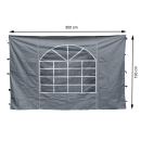 4 side parts with PVC window 300x195cm for pavilion Sahara 3x3m side wall Grey
