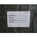 Gitterbox Abdeckung 125x85x50cm Grau PE Gewebefolie Schutzhülle Abdeckplane Staubschutz Versandtasche