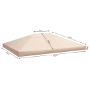 Replacement Roof for Leaves Gazebo 3x4m Beige