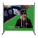 GREEN SCREEN Stellwand 180x178cm Chromakey Video-Meeting Streaming Gaming Hintergrundentfernung