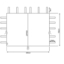 2 Seitenteile mit RV 250x192cm für Pavillon Nizza 3x3m Seitenwand Sand RAL 1001