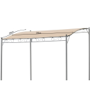 Ersatzdach 250x300cm Pergola Terrassenüberdachung Sand