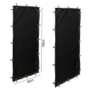 Weather protection set 2 curtains made of polyester for...
