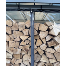 Weather Protection Wall PVC transparent 178x165cm for Firewood Rack XXL 185 x 70 x 185 cm