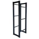 Metal beverage crate rack for storing 3 soda crates  39x30x140cm