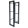 Metal beverage crate rack for storing 3 soda crates  39x30x140cm