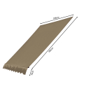 Replacement Canopy for Clamp Awnings 200x130cm Beige...