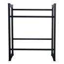 Metal beverage crate rack for storing 4 soda crates  71x30x90cm