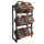 Metal beverage crate rack for storing 6 soda crates  71x30x140cm