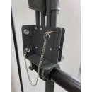 Balcony clamp for handrails of round railings with a diameter of 50-60mm für balcony compartments