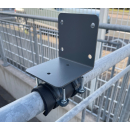 Balkonklemme für Balkon Fächer EASY MOUNT Rund Handlauf 50-60mm