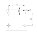 Balkonklemme für Balkon Fächer EASY MOUNT Rund Handlauf 50-60mm