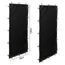 Weather protection set 2 curtains made of polyester for the 70 cm sides dimensions 66x145 cm
