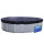 Winter Swimming Pool Cover Oval 200g/m² for Poolsize 650x420cm Tarpaulin dimension 730x500cm Black