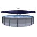 Solar tarpaulin pool Ø 720cm round for pools up to...