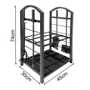Metall Kaminholzregal 45 x 30 x 74 cm cm Kaminholzlager...